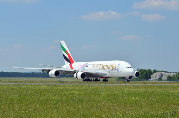 Airbus A 380 v Praze