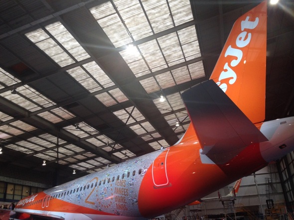 výroční letadlo easyJet