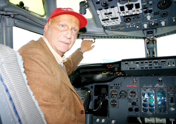 Niki Lauda v kokpitu