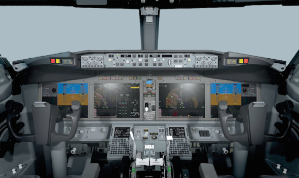 Boeing 737 800 MAX  flightdeck