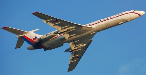 Tupolev Tu 154 po vzletu