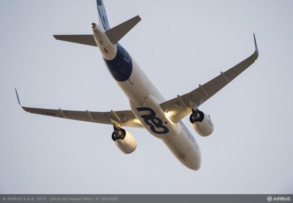 Airbus 320neo v letu