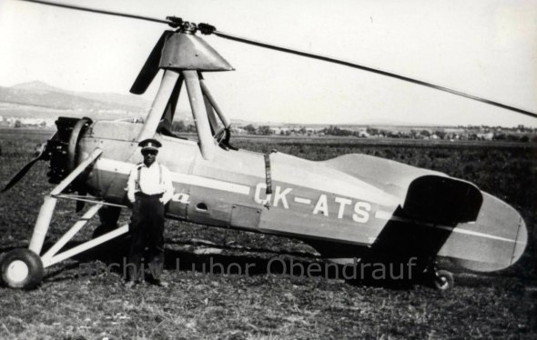 Cierva C.30A Baťa letiště Otrokovice