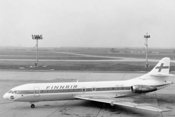 Aerospatiale S.E. 210 FinnAir Prague Airport