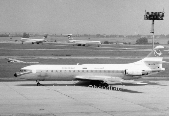 SyrianAir Caravelle Prague Airport