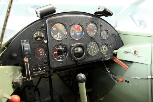 Zlín Z 26 interior Aviation museum Prague