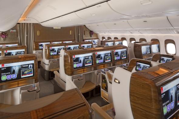 Business třída Emirates Boeing 777 300ER