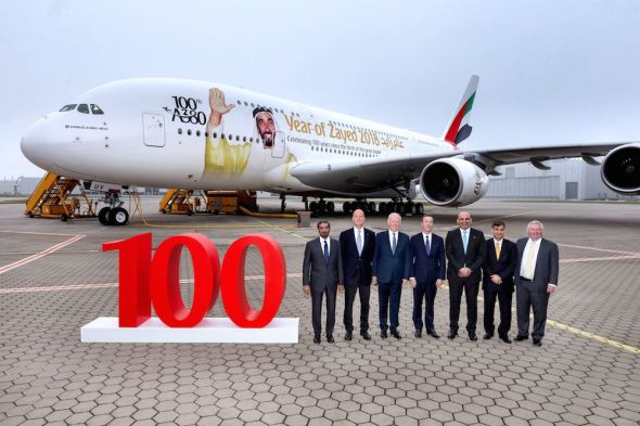 Emirates 100 Airbus A 380