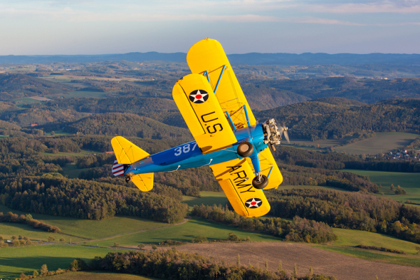 Boeing Stearman 75 pilot Milan Mikulecký