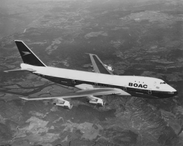 Boeing B 747 BOAC za letu